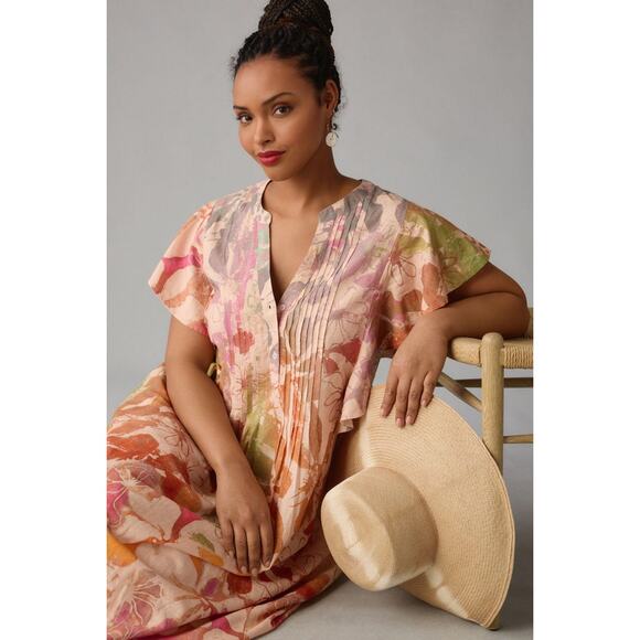 Anthropologie Multicolor Floral Maxi Dress - Picture 5 of 12